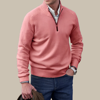 Troyer für Herren - Luftiger Pullover mit Reißverschluss
