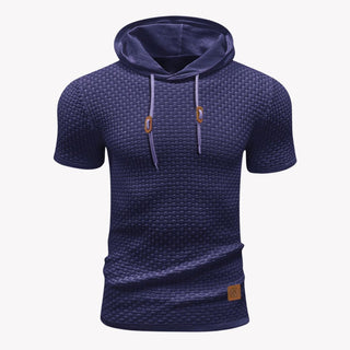 T-Shirt für Herren - Muskelfit Armloses T-Shirt mit Kapuze für Sommer