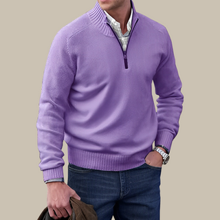 Troyer für Herren - Luftiger Pullover mit Reißverschluss
