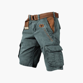 Cargoshorts für Herren - Robuste Sommer Bermudas mit Gürtel für Outdoor