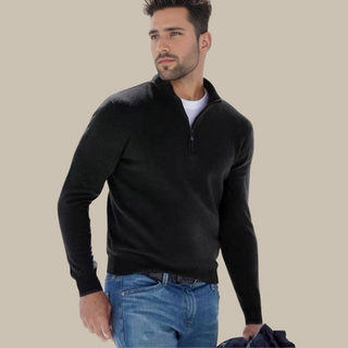 Ganti Sweater | Leichter Cashfeel-Halb-Reißverschluss