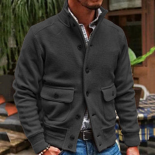 Strickjacke für Herren - Klassische Übergangsjacke mit Knöpfen