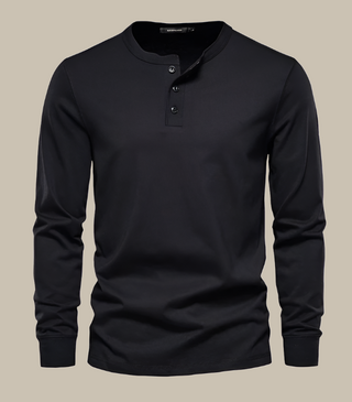 Henley T-Shirt für Herren - Modernes Langarm T-Shirt für den Sommer