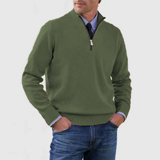 Troyer für den Herbst - Stilvolle Herenpullover mit halbem Reißverschluss