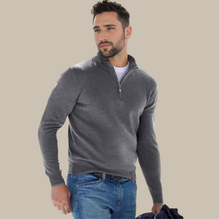 Ganti Sweater | Leichter Cashfeel-Halb-Reißverschluss