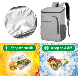 Kühlbox Rucksack - Praktischer Rucksack mit integriertem Kühlfach, 30L