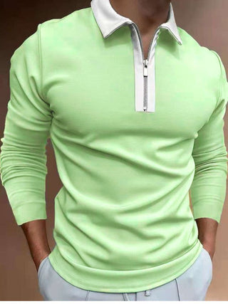 Poloshirt für Herren - Modisches Langarm-Poloshirt für den Sommer