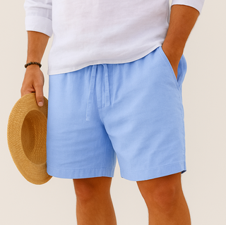 Bermuda Shorts für Herren - Kurze Hosen in Leinen-Optik für den Sommer