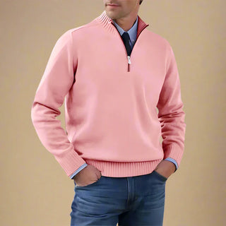 Troyer - Business Casual Strickpullover mit Reißverschluss für Herren