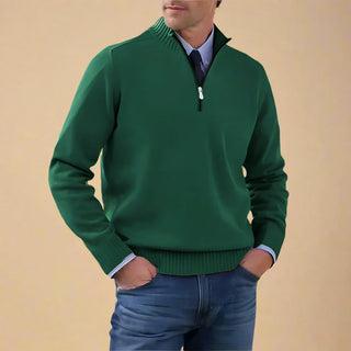 Troyer - Business Casual Strickpullover mit Reißverschluss für Herren