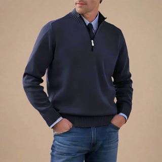 Troyer - Business Casual Strickpullover mit Reißverschluss für Herren