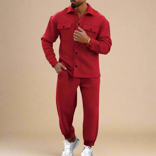 Ganti 2-teiliges Set | Casual Weite Hose mit Overshirt für Herren