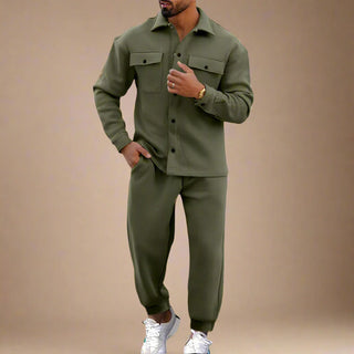 Ganti 2-teiliges Set | Casual Weite Hose mit Overshirt für Herren