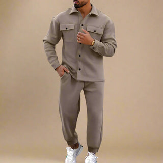 Ganti 2-teiliges Set | Casual Weite Hose mit Overshirt für Herren