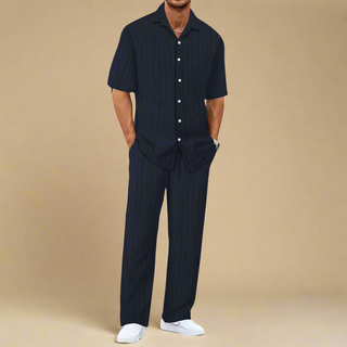 Ganti Capri 2-teiliges Set | Casual Weite Hose mit Shirt für Herren