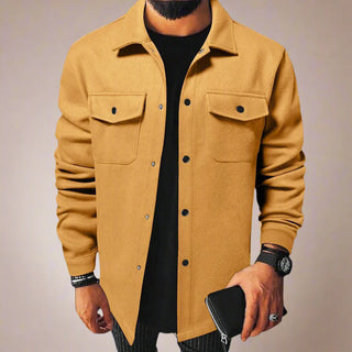 Hemdjacke für Herren - Moderne Übergangsjacke mit Brusttaschen