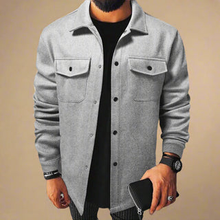 Hemdjacke für Herren - Moderne Übergangsjacke mit Brusttaschen