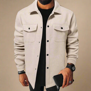 Hemdjacke für Herren - Moderne Übergangsjacke mit Brusttaschen