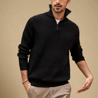 Troyer - Moderner Strick Pullover mit Zip für Herren