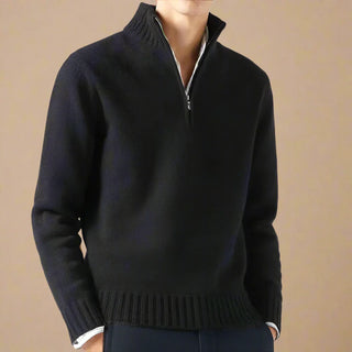Troyer - Stilvolle Strick Pullover mit Reißverschluss für Herren