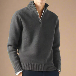 Troyer - Stilvolle Strick Pullover mit Reißverschluss für Herren