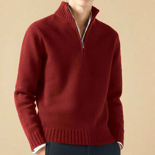 Troyer - Stilvolle Strick Pullover mit Reißverschluss für Herren