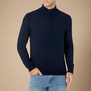 Troyer - Premium Strick Zip Pullover für Herren