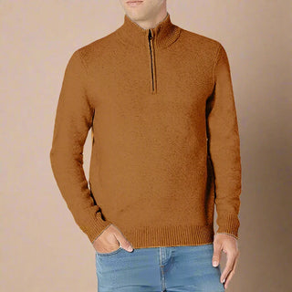 Troyer - Premium Strick Zip Pullover für Herren