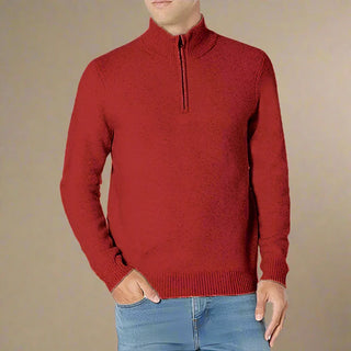 Troyer - Premium Strick Zip Pullover für Herren