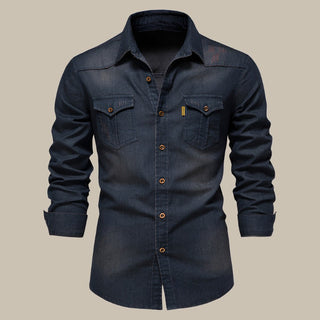 RAW Jeanshemd für Herren - Stilvolles Langarm-Hemd für Freizeit