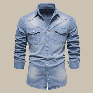 RAW Jeanshemd für Herren - Stilvolles Langarm-Hemd für Freizeit
