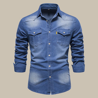 RAW Jeanshemd für Herren - Stilvolles Langarm-Hemd für Freizeit