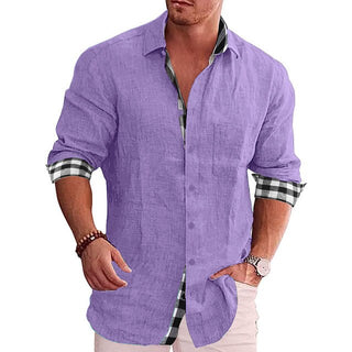 Levi Elegant Shirt | Lässiges Langarm-Herrenhemd mit Muster