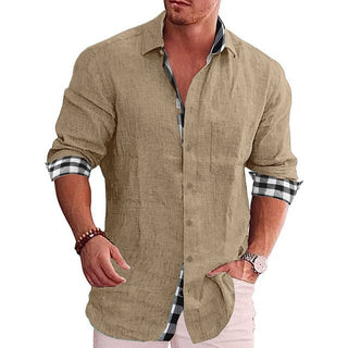 Levi Elegant Shirt | Lässiges Langarm-Herrenhemd mit Muster