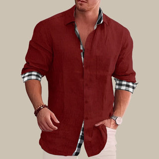 Levi Elegant Shirt | Lässiges Langarm-Herrenhemd mit Muster