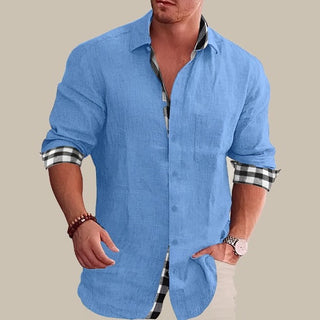 Levi Elegant Shirt | Lässiges Langarm-Herrenhemd mit Muster