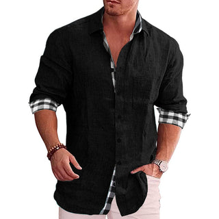 Levi Elegant Shirt | Lässiges Langarm-Herrenhemd mit Muster