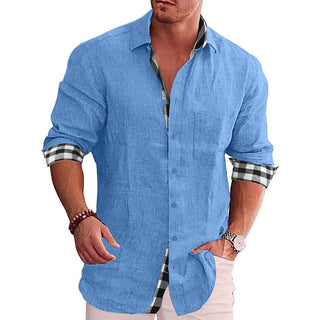 Levi Elegant Shirt | Lässiges Langarm-Herrenhemd mit Muster