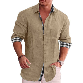 Levi Elegant Shirt | Lässiges Langarm-Herrenhemd mit Muster