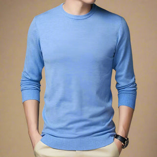 Pullover - Premium Strick Pullover mit Rundhalsausschnitt für Herren