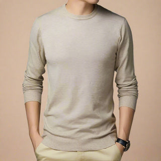 Pullover - Premium Strick Pullover mit Rundhalsausschnitt für Herren