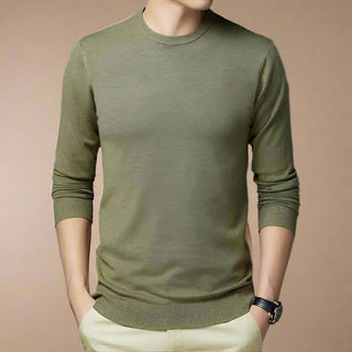 Pullover - Premium Strick Pullover mit Rundhalsausschnitt für Herren