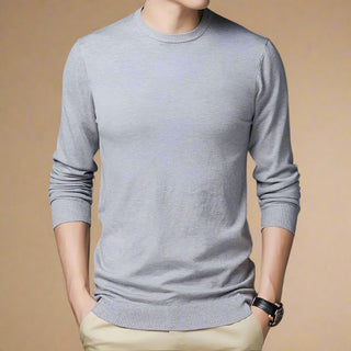 Pullover - Premium Strick Pullover mit Rundhalsausschnitt für Herren