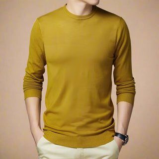 Pullover - Premium Strick Pullover mit Rundhalsausschnitt für Herren