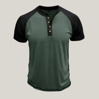 Henley T-Shirt für Herren - Modernes T-Shirt mit V-Ausschnitt für den Sommer