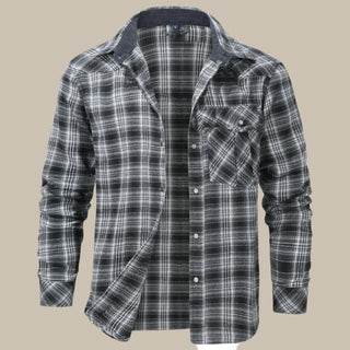 Hemdjacke für Herren - Moderne karierte Übergangsjacke