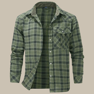 Hemdjacke für Herren - Moderne karierte Übergangsjacke