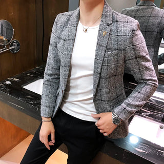 Sakko für Herren - Italienisch karierter Blazer