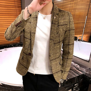 Sakko für Herren - Italienisch karierter Blazer