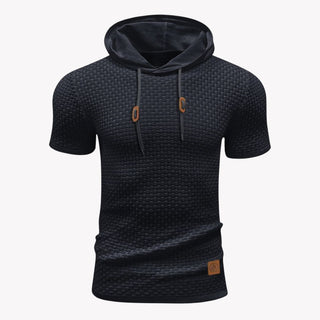 T-Shirt für Herren - Muskelfit Armloses T-Shirt mit Kapuze für Sommer